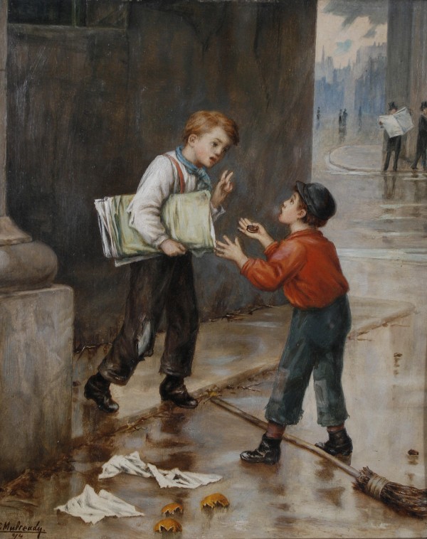 Luck in a Moment 1874 by Augustus Edwin Mulready